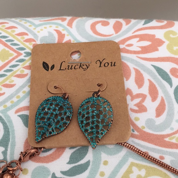 Patina Lucky You Necklace and Earring Set - Picture 3 of 3